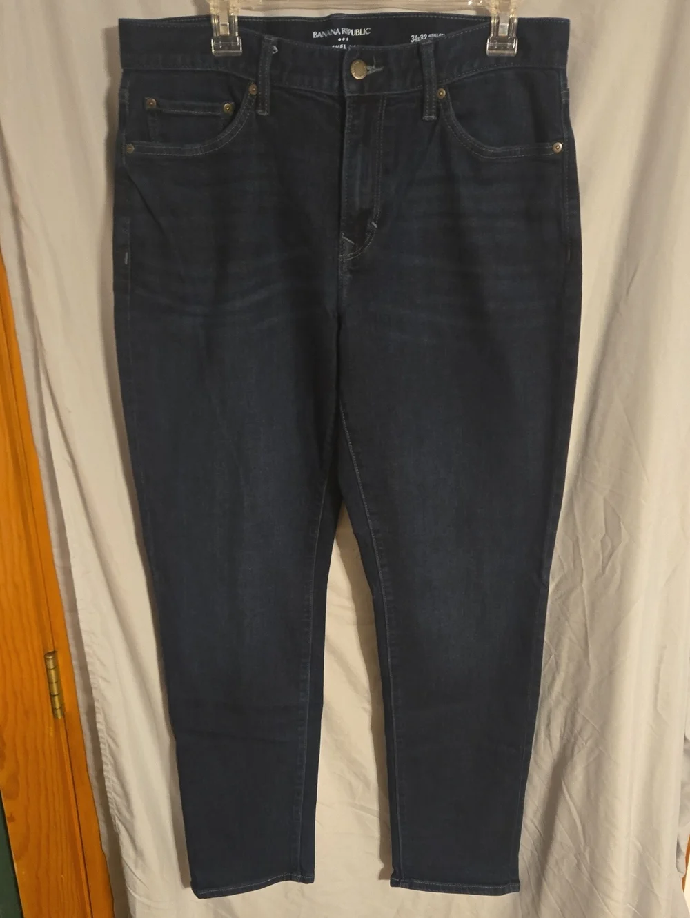 Banana Republic Dark Indigo Mens Athletic Fit Jeans Size 34x32